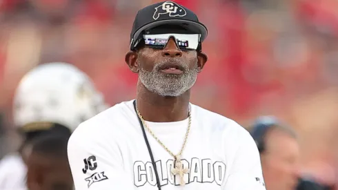 Head coach Deion Sanders of the Colorado Buffaloes.
