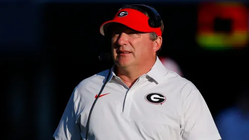 Head coach Kirby Smart of the Georgia Bulldogs.