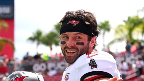 Baker Mayfield at Raymond James Stadium in Tampa, Florida.
