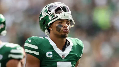 Justin Fields after a New York Jets game