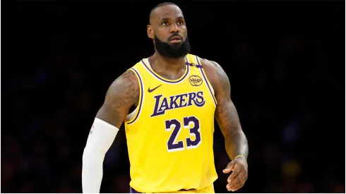 LeBron James of the Los Angeles Lakers