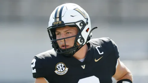 Diego Pavia at FirstBank Stadium on September 27, 2025 in Nashville, Tennessee.