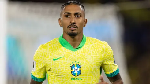 Raphinha during a 2026 World Cup Qualifier game with Brazil.