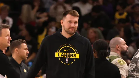 Luka Doncic #77 of the Los Angeles Lakers.