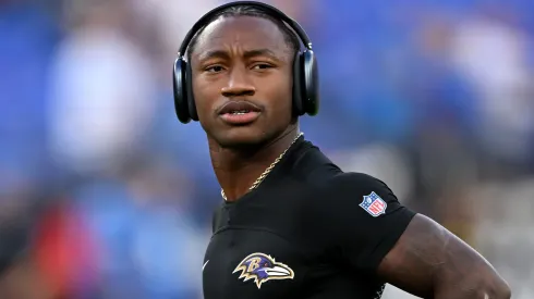 Zay Flowers #4 of the Baltimore Ravens.