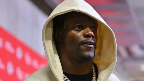 Lamar Jackson #8 of the Baltimore Ravens.