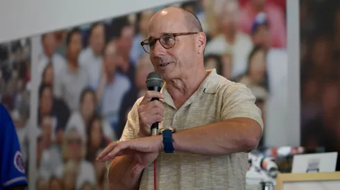 General Manager of the New York Yankees Brian Cashman speaks.