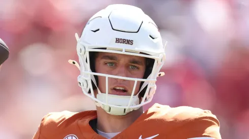 Arch Manning at Cotton Bowl Stadium on October 11, 2025 in Dallas, Texas.