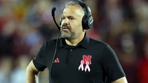 Head coach Matt Rhule of the Nebraska Cornhuskers.