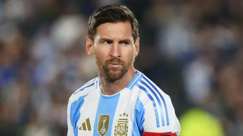 Lionel Messi of Argentina looks on during a World Cup Qualifier match.