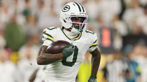 Matthew Golden #0 of the Green Bay Packers