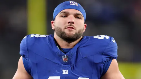 Cam Skattebo #44 of the New York Giants.