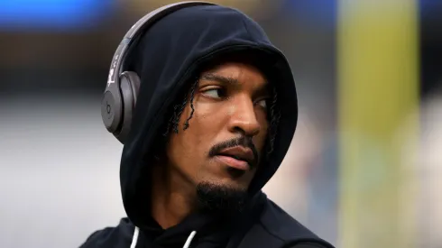 Jayden Daniels #5 of the Washington Commanders.