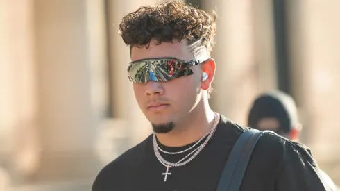 Dylan Raiola #15 of the Nebraska Cornhuskers.