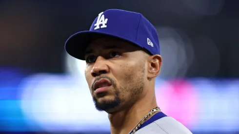 Mookie Betts at Rogers Center on October 25, 2025 in Toronto, Ontario.