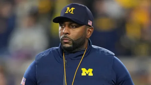 Sherrone Moore at Michigan Stadium.