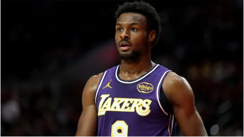 Bronny James of the Los Angeles Lakers