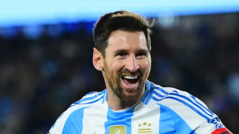 Lionel Messi during a game with Argentina.