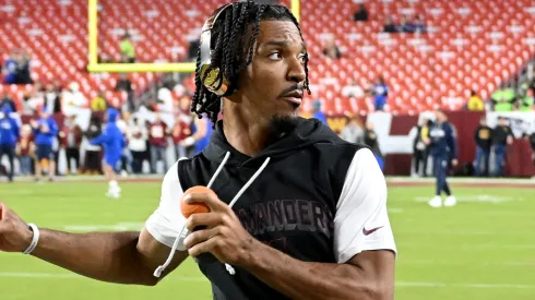 Jayden Daniels #5 of the Washington Commanders.