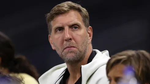 Dirk Nowitzki attends to the ATP 500 Dallas Open.