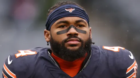 D'Andre Swift #4 of the Chicago Bears.