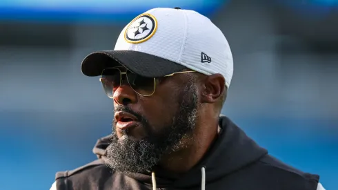 Mike Tomlin before a game against Panthers.
