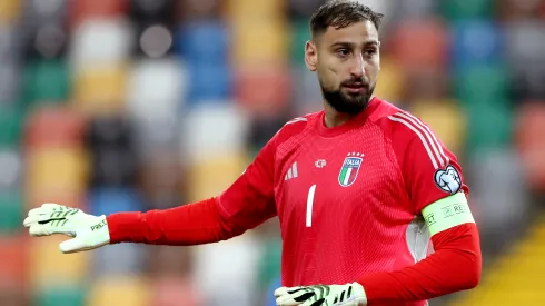 Gianluigi Donnarumma during a qualifier game with Italy.