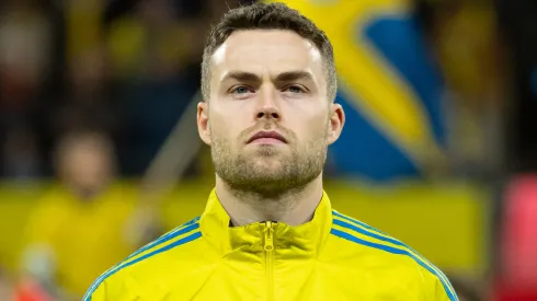 Gabriel Gudmundsson of Sweden before the FIFA World Cup 2026 qualifier match.
