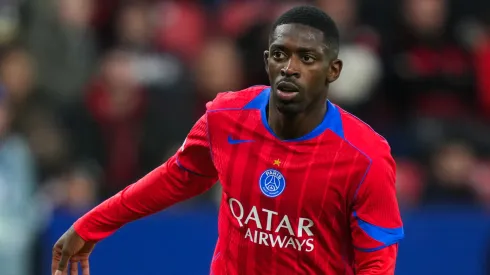 Ousmane Dembele during a Ligue 1 game with PSG.
