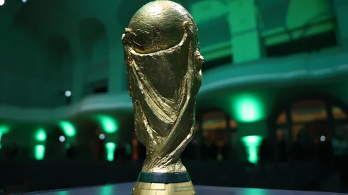 The FIFA World Cup trophy.

