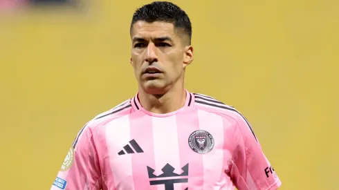 Why is Luis Suarez not starting today for Inter Miami vs Vancouver Whitecaps in 2025 MLS Cup final?