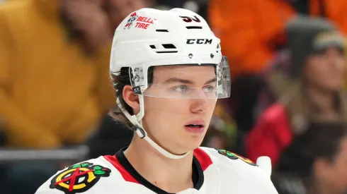 Connor Bedard at T-Mobile Arena.