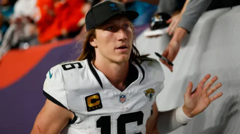 Trevor Lawrence #16 of the Jacksonville Jaguars.
