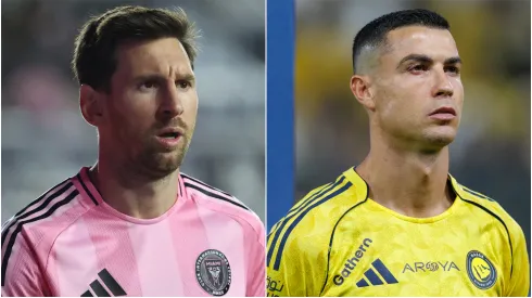 Lionel Messi of Inter Miami and Cristiano Ronaldo of Al Nassr.
