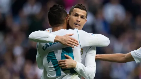 El abrazo entre Cristiano Ronaldo y Casemiro
