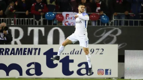 IL CAPITANO. Icardi celebra el segundo con Inter en Cagliari (Foto: Getty).
