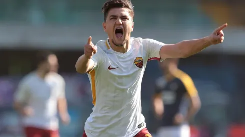 Ünder anotó su primer gol con la Roma.
