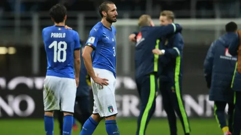 SIN MUNDIAL. El último partido de Chiellini con Italia: la eliminación con Suecia rumbo a Rusia 2018 (Foto: Getty).
