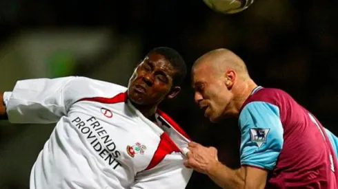 Una imagen de los once partidos que el Tin Delgado jugó en Inglaterra.
