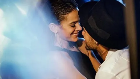 Neymar y Bruna, juntos y felices.
