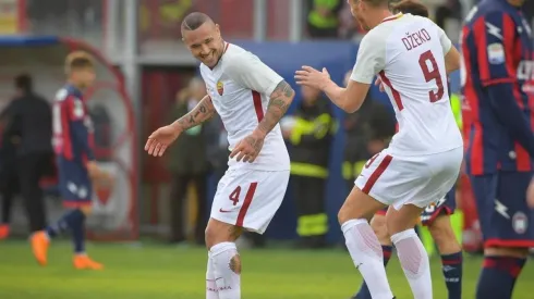 Nainggolan se lesionó con La Roma.
