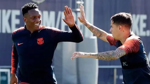 Yerry Mina volvió a entrar en la convocatoria de Barcelona y está listo para viajar a Roma