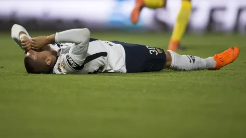 _CUARTOS_FIN_PUM_AME_ – Action photo of the Pumas vs America match corresponding to the Quarterfinals of Liga BBVA Bancomer MX of the Clausura 2018 Tournament in Ciudad Universitaria.Foto de accion del partido Pumas vs America correspondiente a los Cuartos de Final de Ida de la Liga BBVA Bancomer MX del Torneo Clausura 2018 en Ciudad Universitaria.
