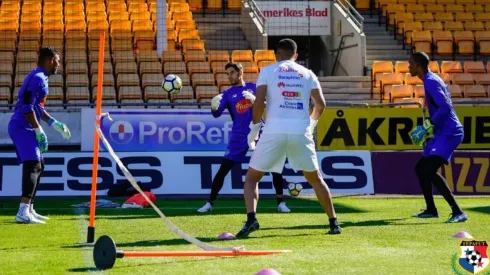 Jaime Penedo ya trabajó con sus compañeros el lunes en Oslo
