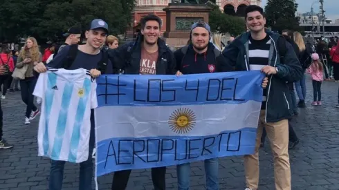 La increíble historia de los hinchas argentinos que se colaron en el aeropuerto.
