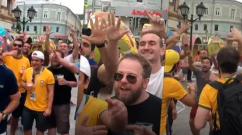 El video es épico entre hinchas de Argentina y Brasil
