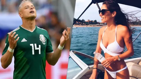 Foto de Chicharito Hernández y Lucía Villalón.
