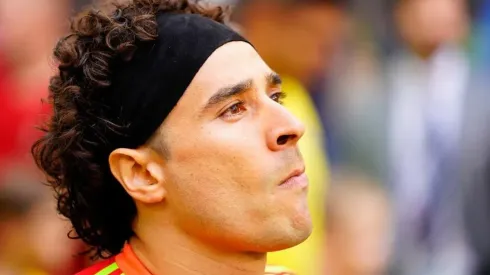 Guillermo Ochoa con la playera de la Selección Mexicana en el Mundial de Rusia 2018.
