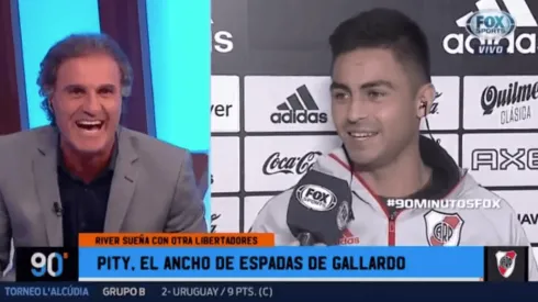 Pity Martínez lo hizo estallar de risa a Ruggeri al aire en 90 Minutos de Fútbol