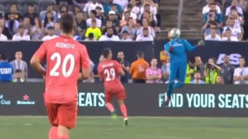 Quién te conoce, Courtois: Keylor Navas se adelantó, cortó con el pecho y salió jugando